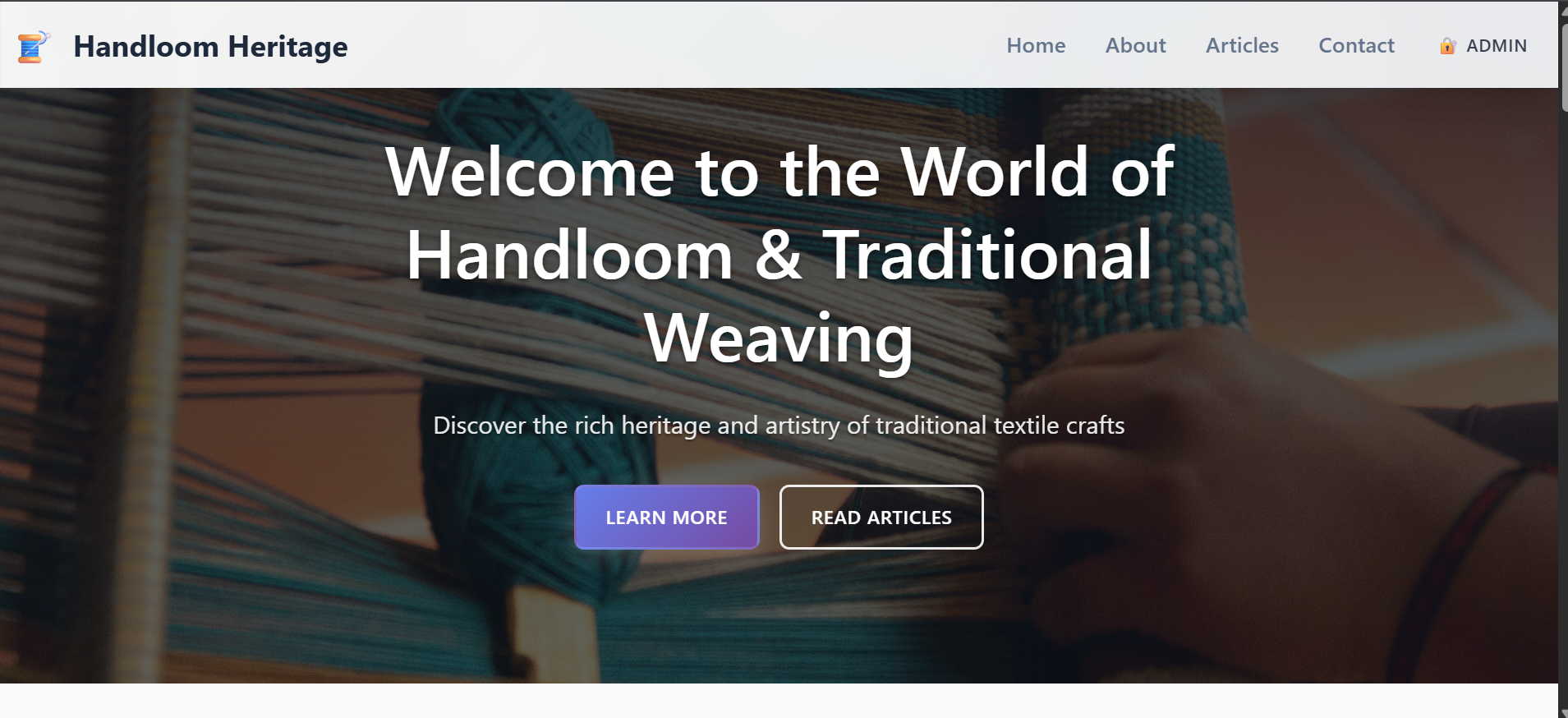 Handloom Heritage Website