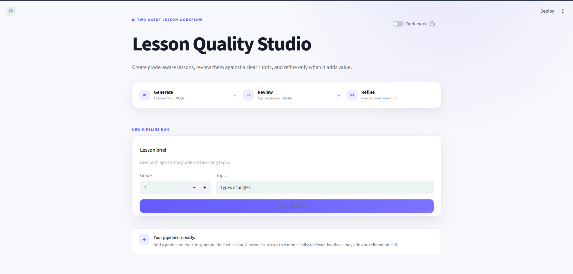 Lesson Quality Studio